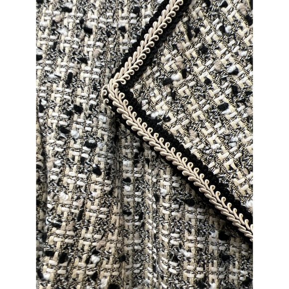 Jones New York Tweed Jacket Zippered Top - Picture 5 of 6